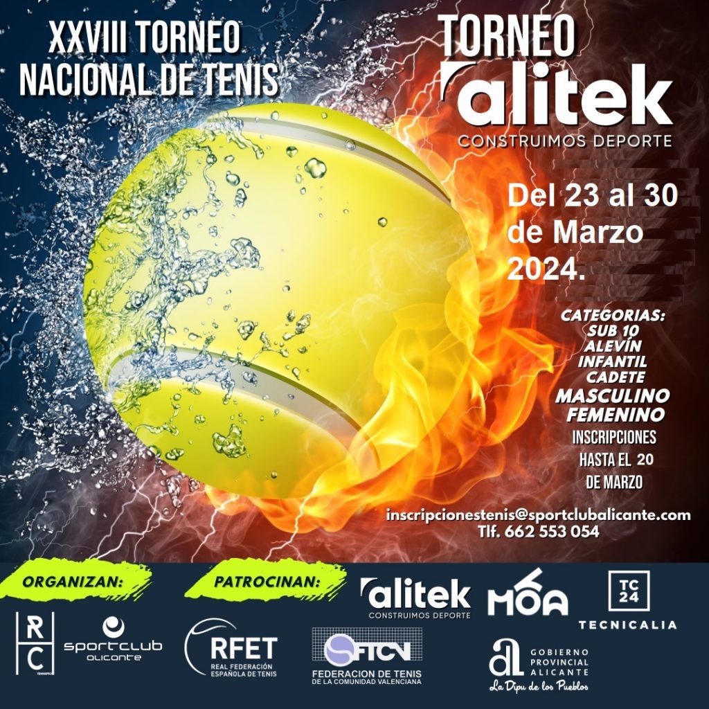 XXVIII TORNEO NACIONAL DE TENIS  – TORNEO ALITEK