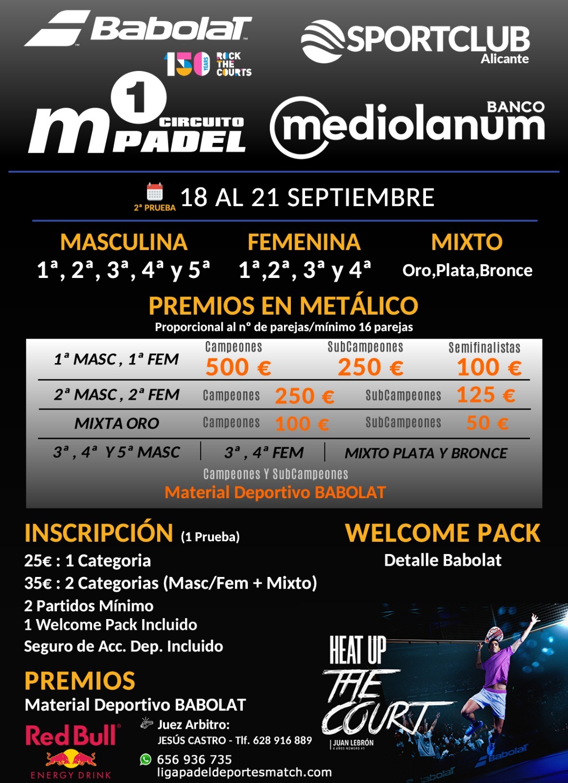 CIRCUITO M1 PADEL BABOLAT – BANCO MEDIOLANUM