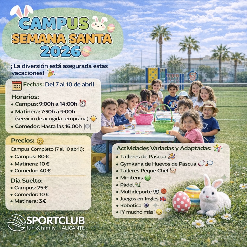 CAMPUS SEMANA SANTA 2026 – SPORTCLUB ALICANTE